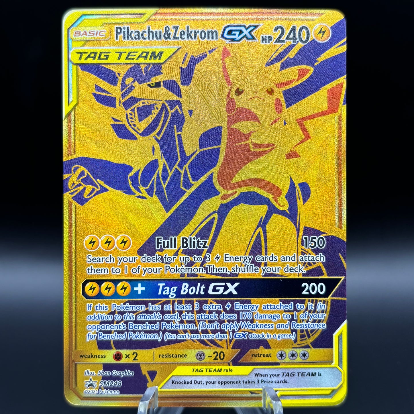 Pikachu & Zekrom GX - SM248 - SM Single Card