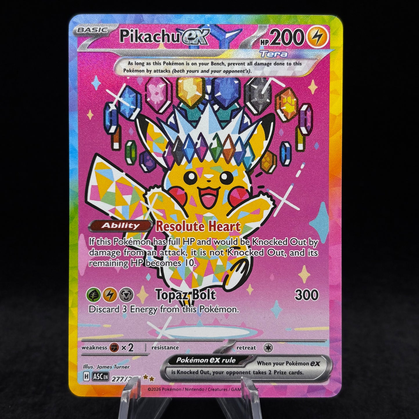 Pikachu ex - 277/217 - ME: Ascended Heroes Single Card