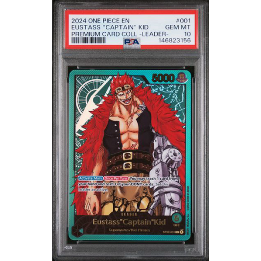2024 ONE PIECE PREMIUM CARD COLLECTION -LEADER COLLECTION- #001 EUSTASS "CAPTAIN" KID PSA 10