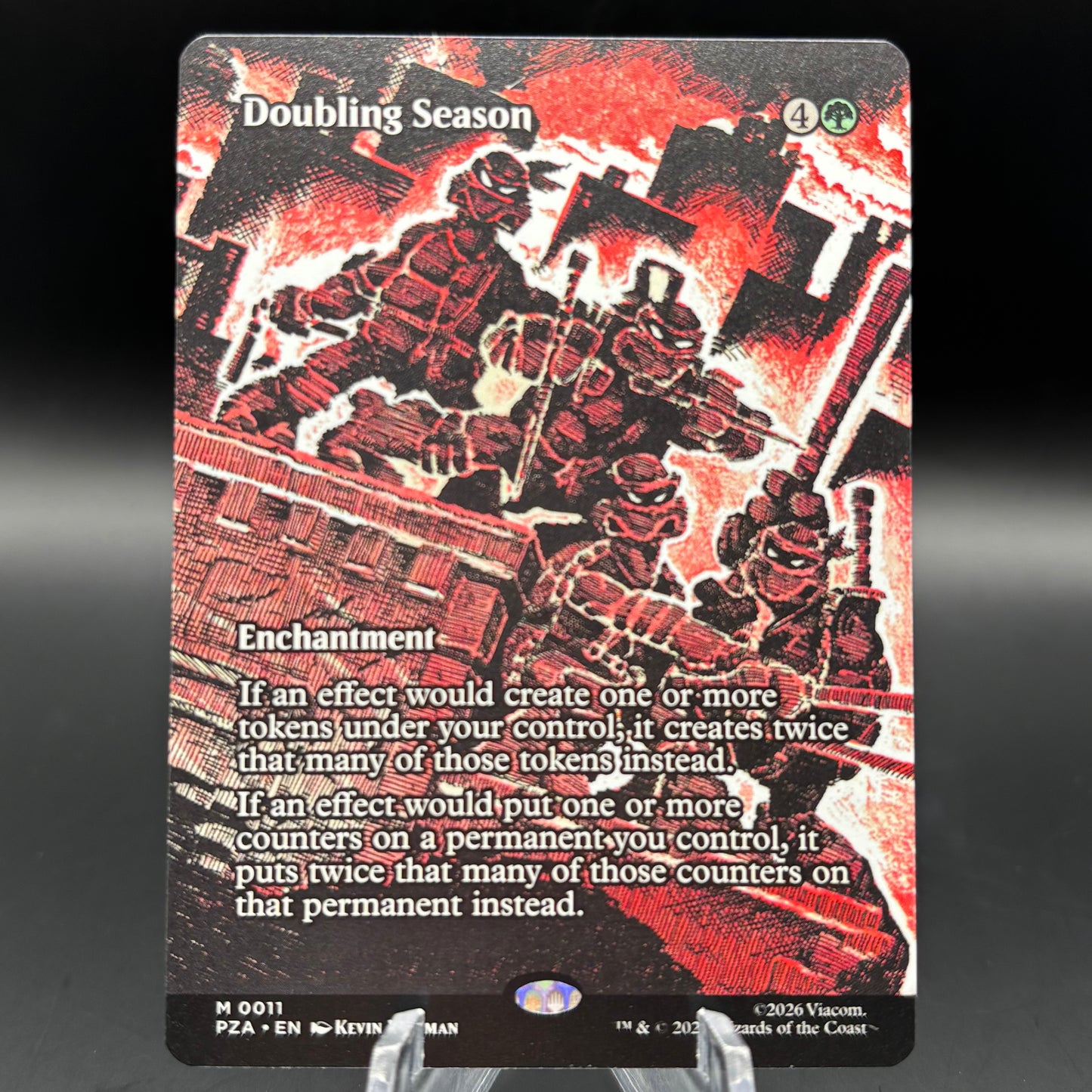 Doubling Season (Borderless) - Teenage Mutant Ninja Turtles Source Material (PZA) Single Card