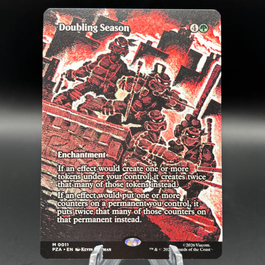 Doubling Season (Borderless) - Teenage Mutant Ninja Turtles Source Material (PZA) Single Card