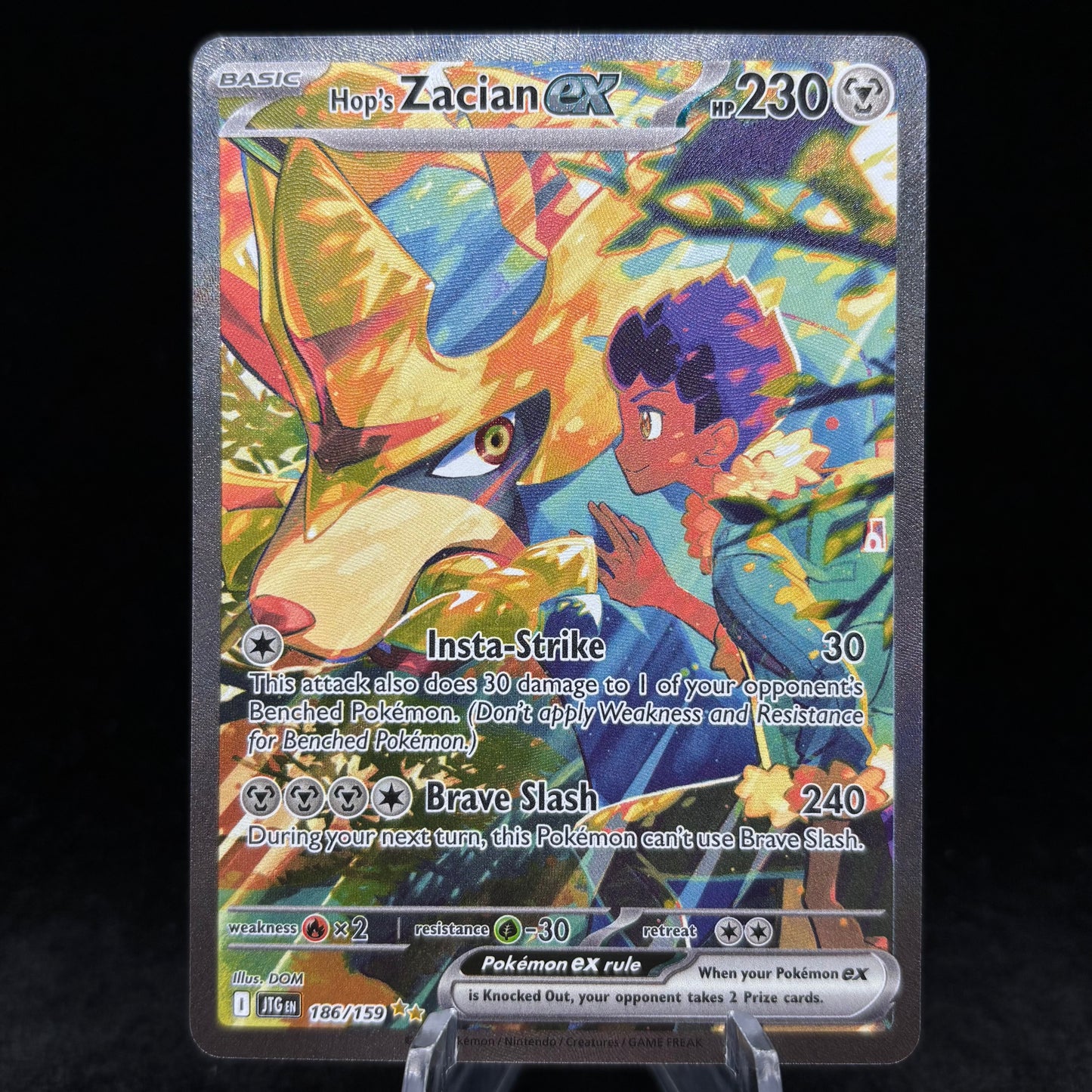 Hop's Zacian ex - 186/159 - SV09: Journey Together Single Card