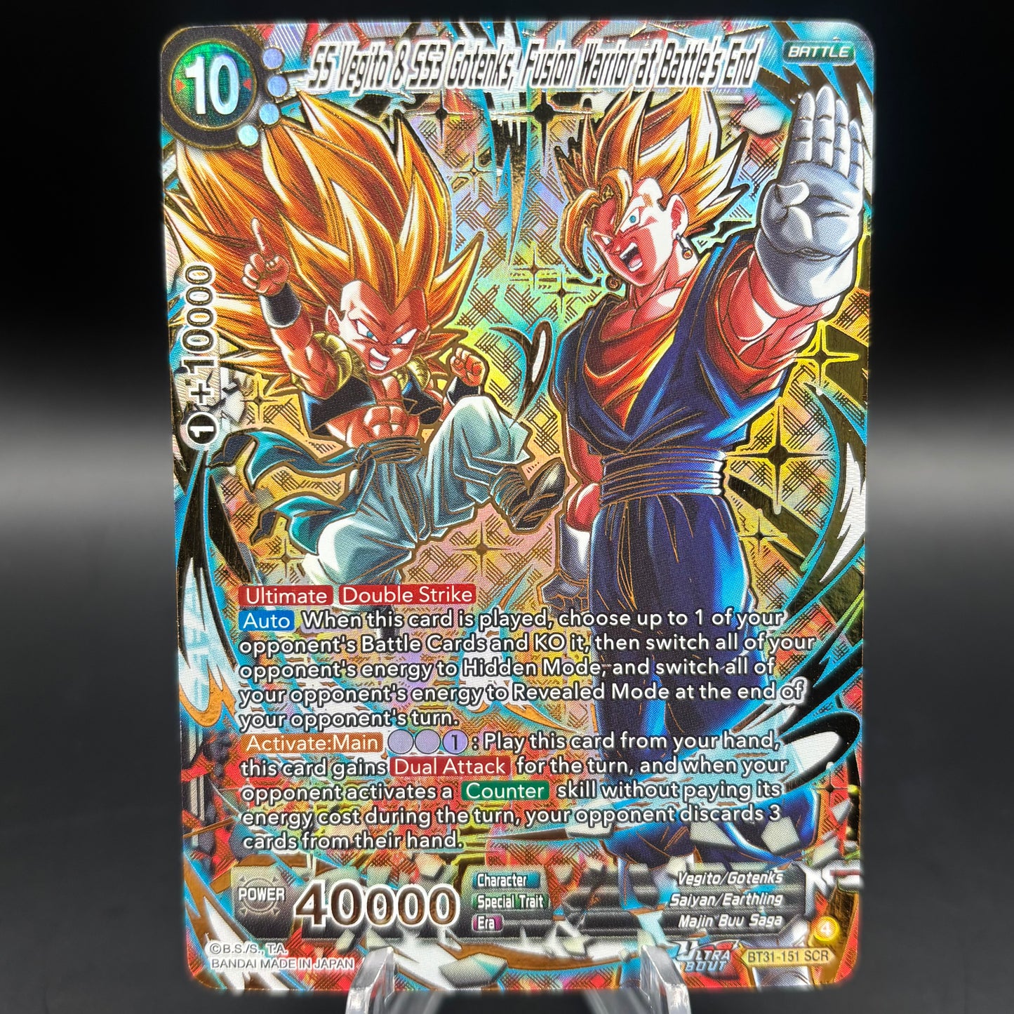SS Vegito & SS3 Gotenks, Fusion Warrior at Battle's End (SCR) - Impact Beyond Dimensions (BT31) Single Card