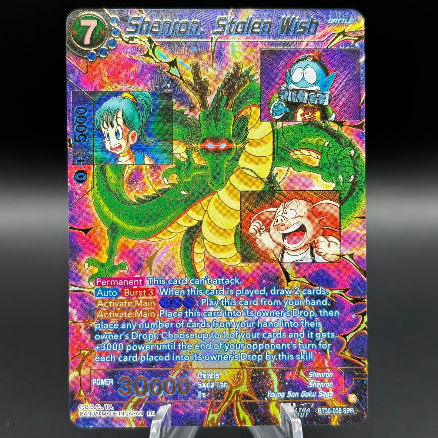 Shenron, Stolen Wish (SPR) - Three Glorious Fighters (BT30) Single Card