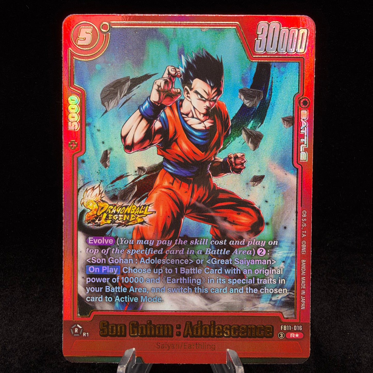 Son Gohan : Adolescence - FB11-016 (Alternate Art) - Brightness of Hope Single Card