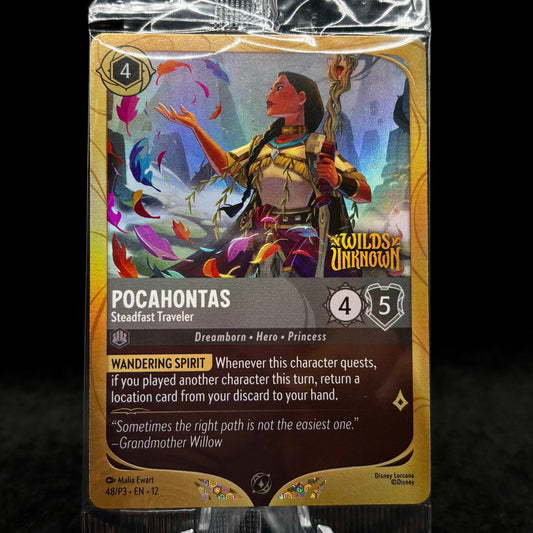 Pocahontas - Steadfast Traveler - Disney Lorcana PR *Sealed* Single Card