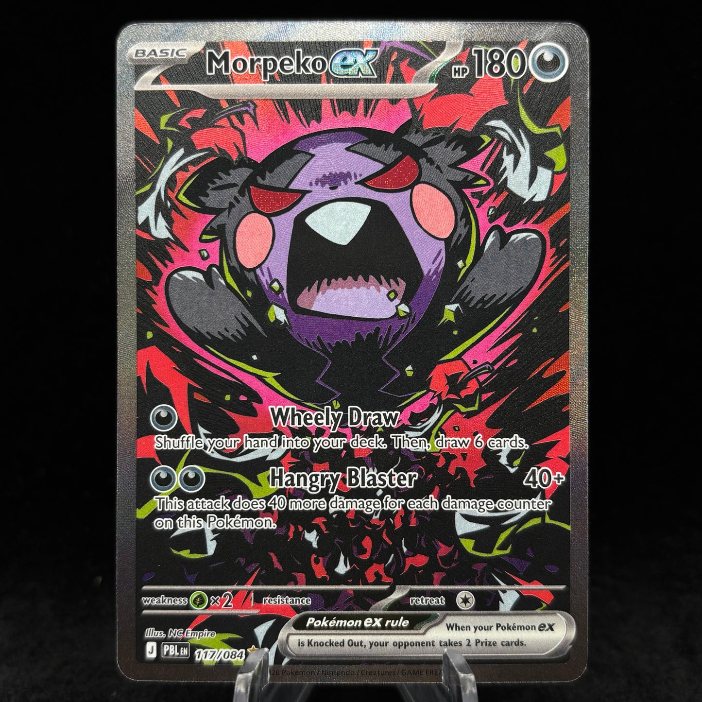 Morpeko ex - 117/084 - ME05: Pitch Black Single Card