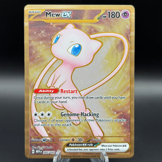 Mew ex - 205/165 (151 Metal Card) - SV: Scarlet & Violet 151 Single Card