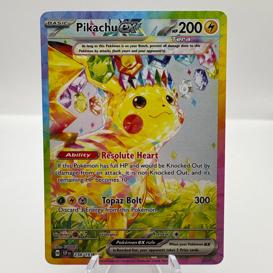 Pikachu ex - 238/191 - SV08: Surging Sparks (SSP) Single Card