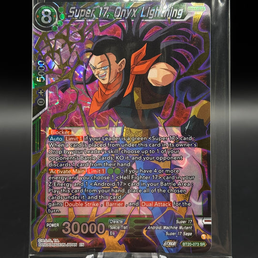 Super 17, Onyx Lightning - Power Absorbed (DBS-B20) *Sealed* Single Card