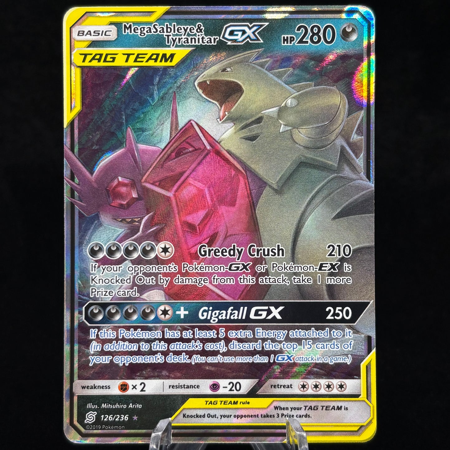 Mega Sableye & Tyranitar GX - SM - Unified Minds Single Card