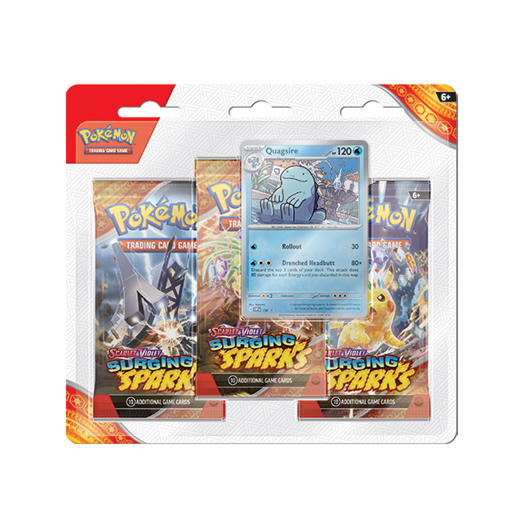 Pokemon TCG: Scarlet & Violet - Surging Sparks Three Booster Blister