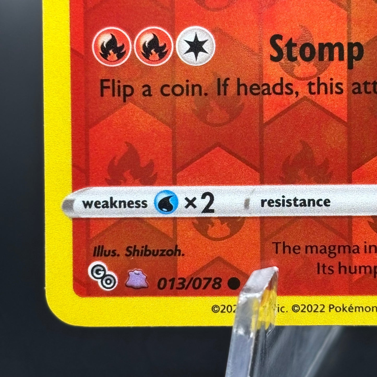 Numel (Peelable Ditto) - Pokemon GO Single Card