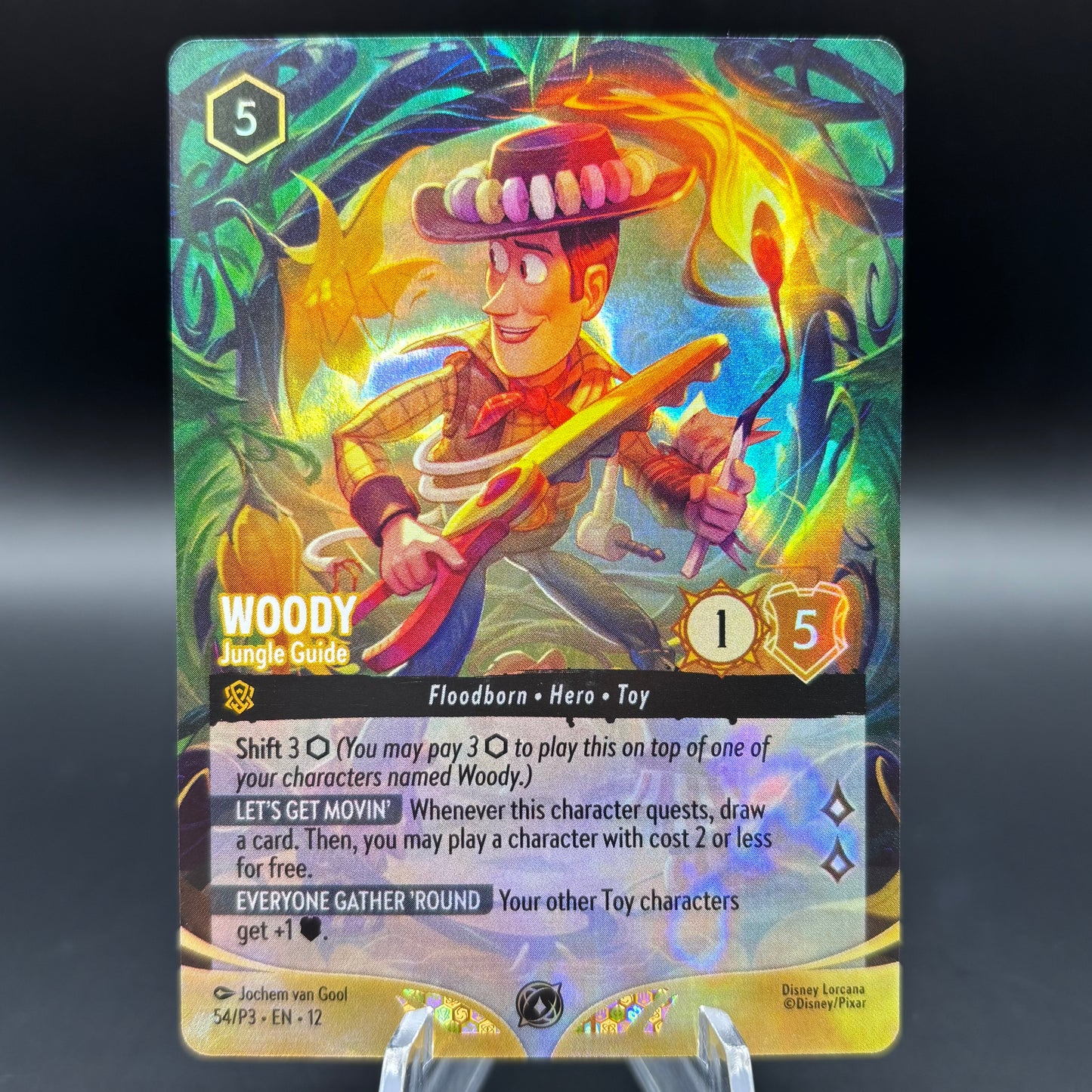 Woody - Jungle Guide (Store Championship) - Disney Lorcana PR Single Card