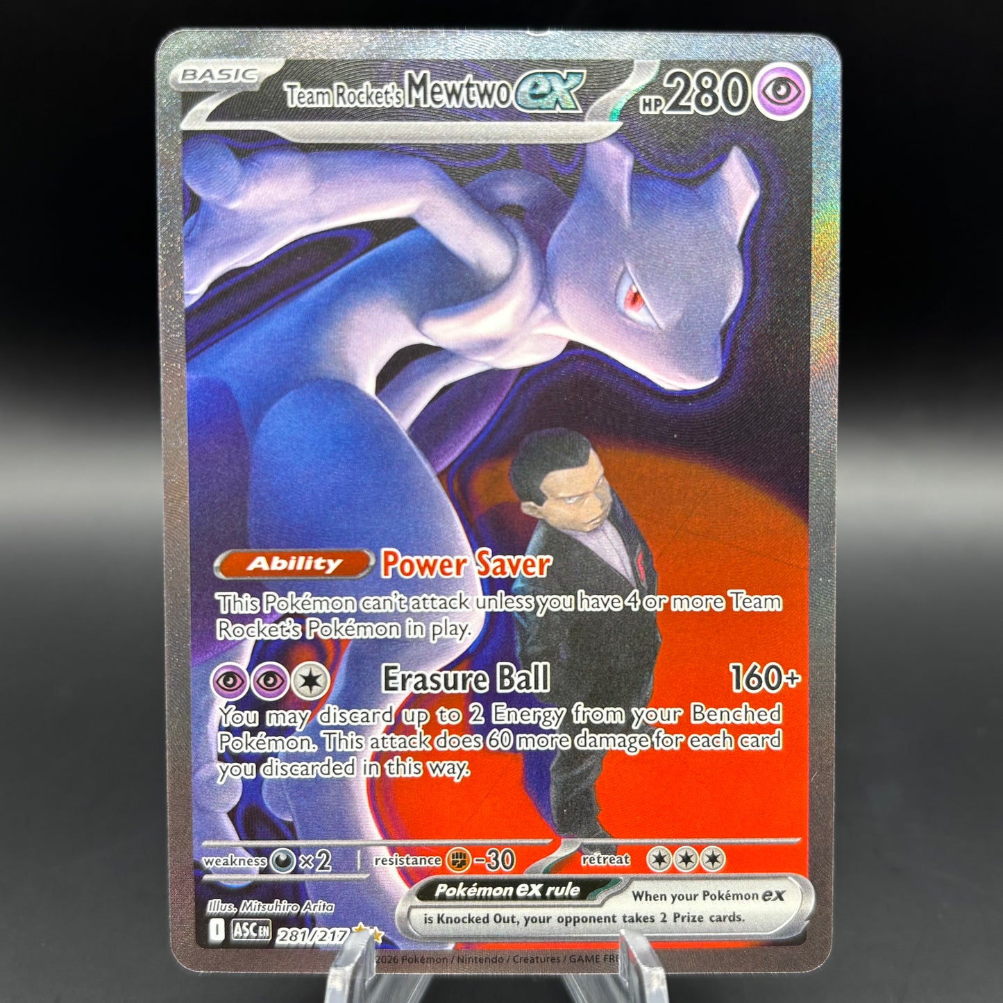 Team Rocket's Mewtwo ex - 281/217 - ME: Ascended Heroes Single Card