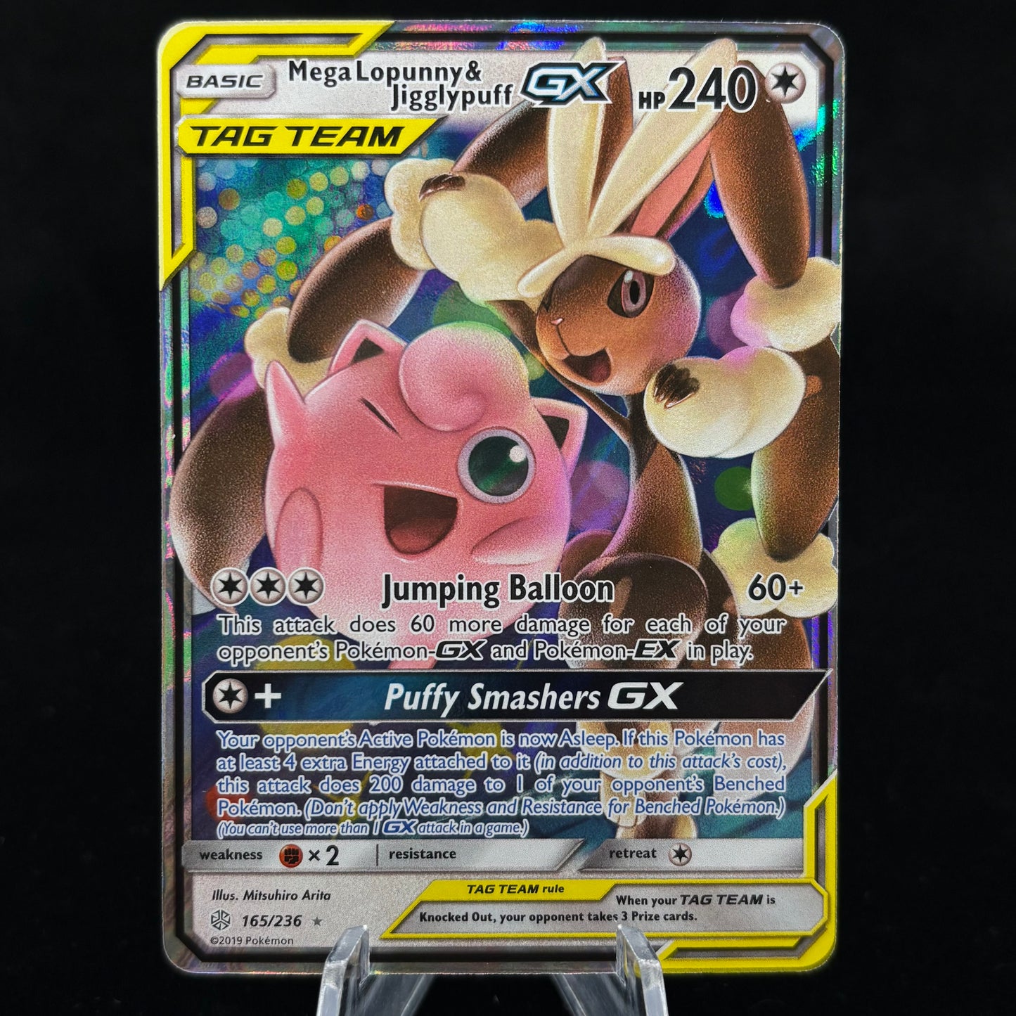 Mega Lopunny & Jigglypuff GX - SM - Cosmic Eclipse Single Card