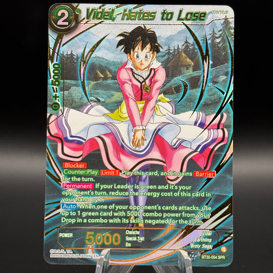 Videl, Hates to Lose (SPR) Single Card