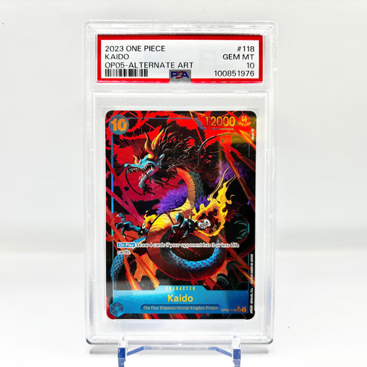 PSA 10 One Piece Kaido OP05-118 SEC Alt Art