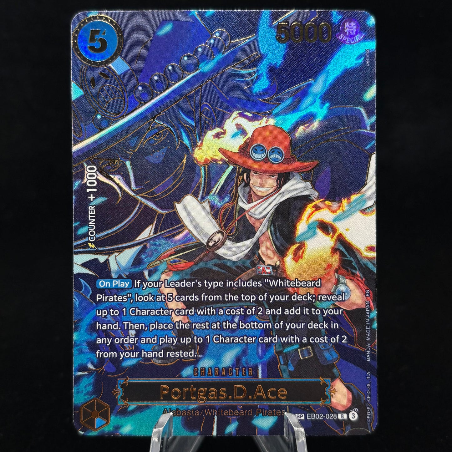 Portgas.D.Ace - EB02-028 (SP) - Carrying On His Will Single Card
