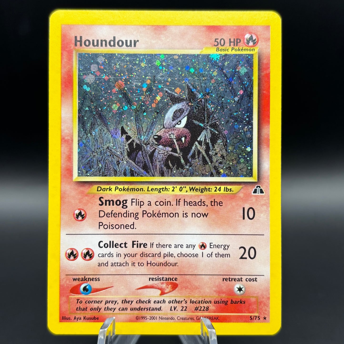 Houndour (5) - Neo Discovery Holo Unlimited Single Card