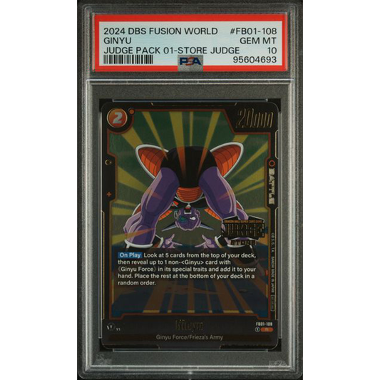 PSA 10: Ginyu Judge Pack 01 Store Judge [Dragon Ball]