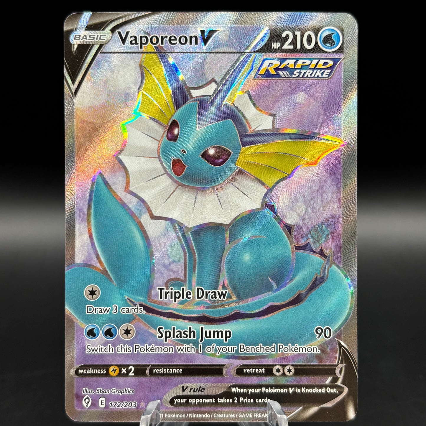 Vaporeon V (Full Art) 127/203 Single Card