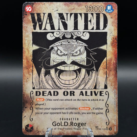 Gol.D.Roger - OP09-118 (SP) (Wanted Poster) Single Card
