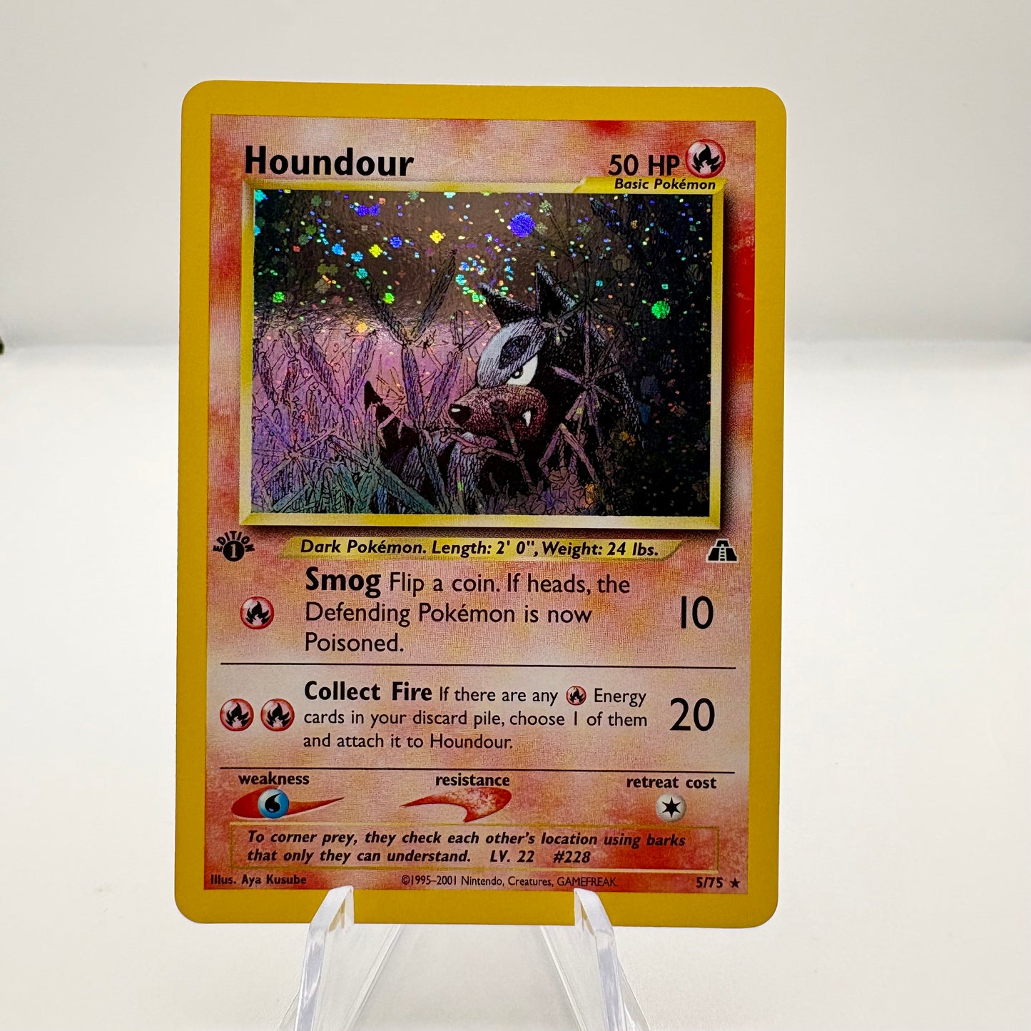 Houndour (5) - Neo Discovery single card