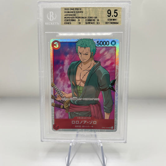 BGS 9.5 - 2022 Romance Dawn Japanese Roronoa Zoro SR