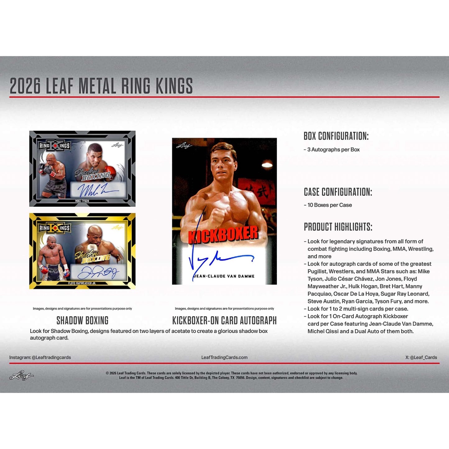 2026 Leaf Metal Ring Kings - Hobby Box
