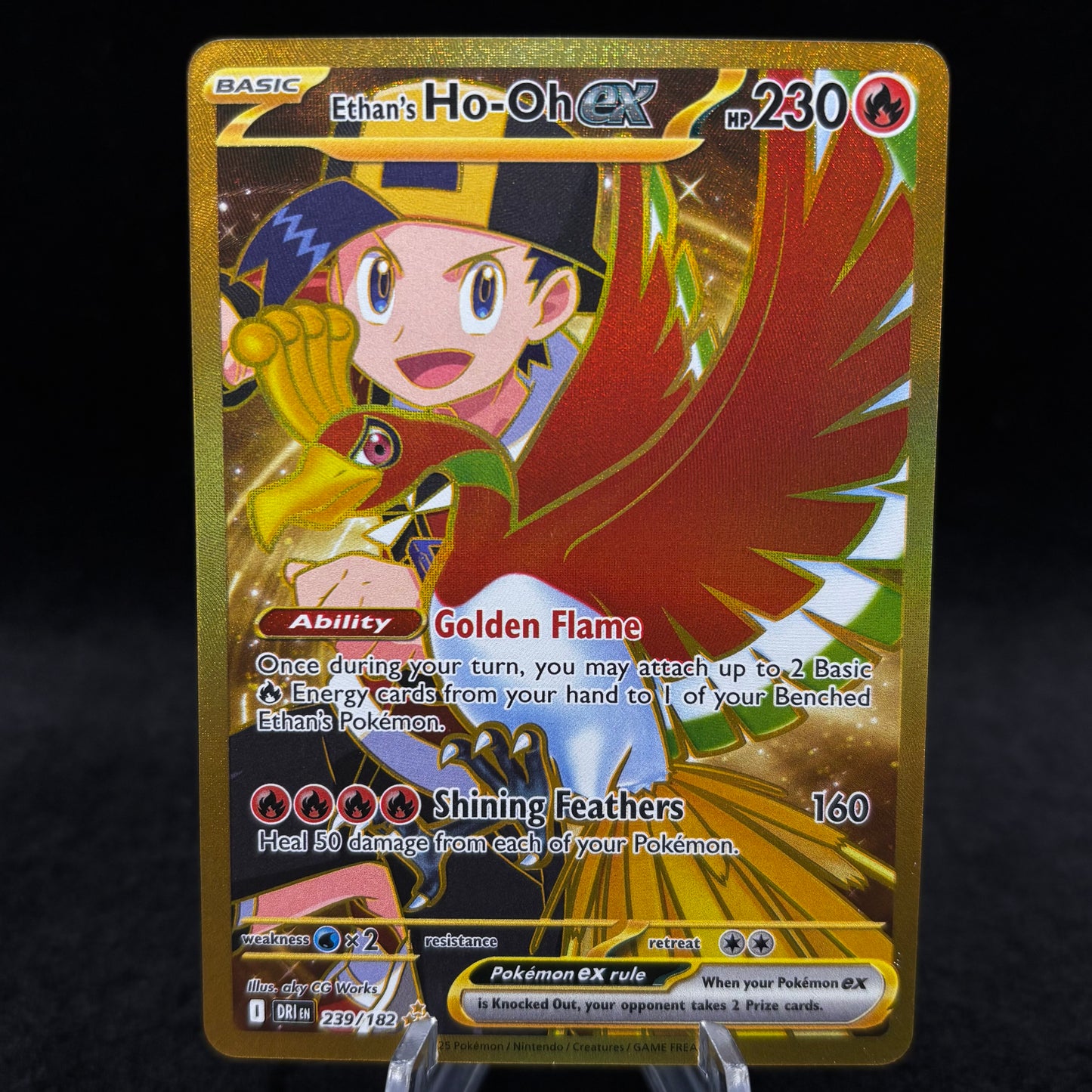 Ethan's Ho-Oh ex - 239/182 - SV10: Destined Rivals Single Card