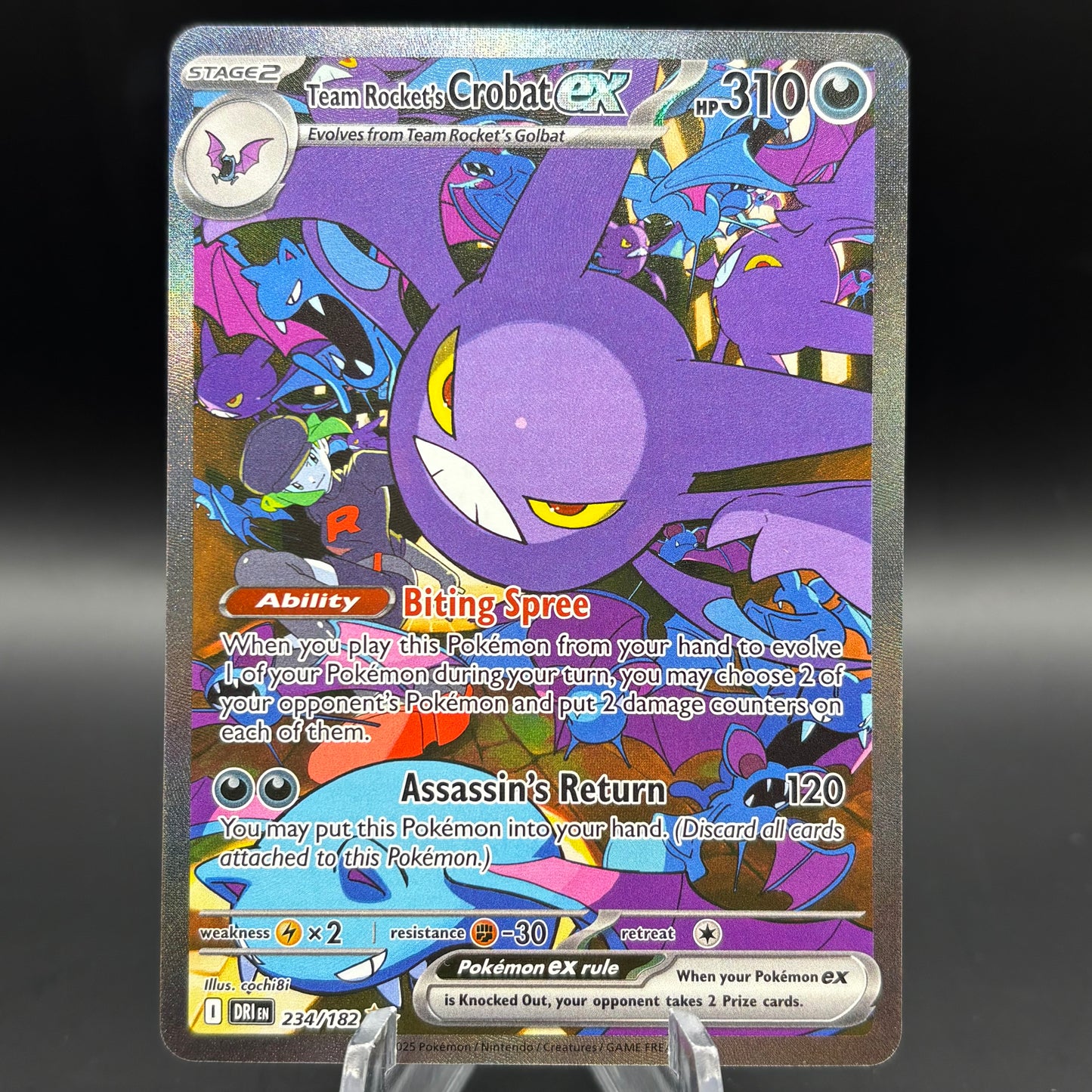 Team Rocket's Crobat ex - 234/182 - SV10: Destined Rivals Single Card