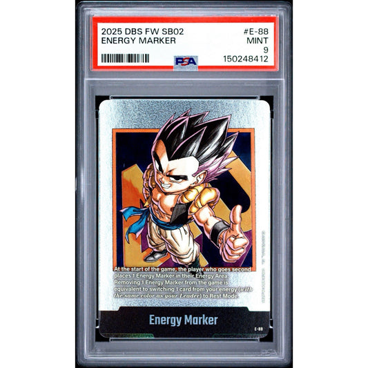 PSA 9 2025 FUSION WORLD MANGA BOOSTER 02 ENERGY MARKER E-88