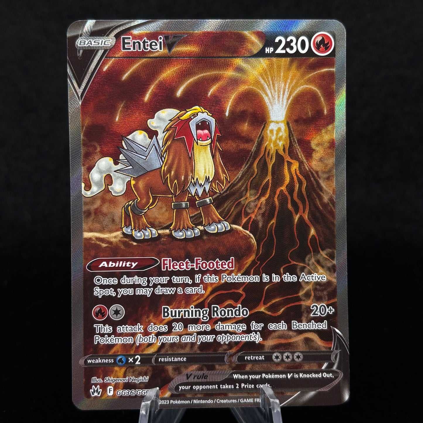 Entei V - SWSH: Crown Zenith: Galarian Gallery Single Card