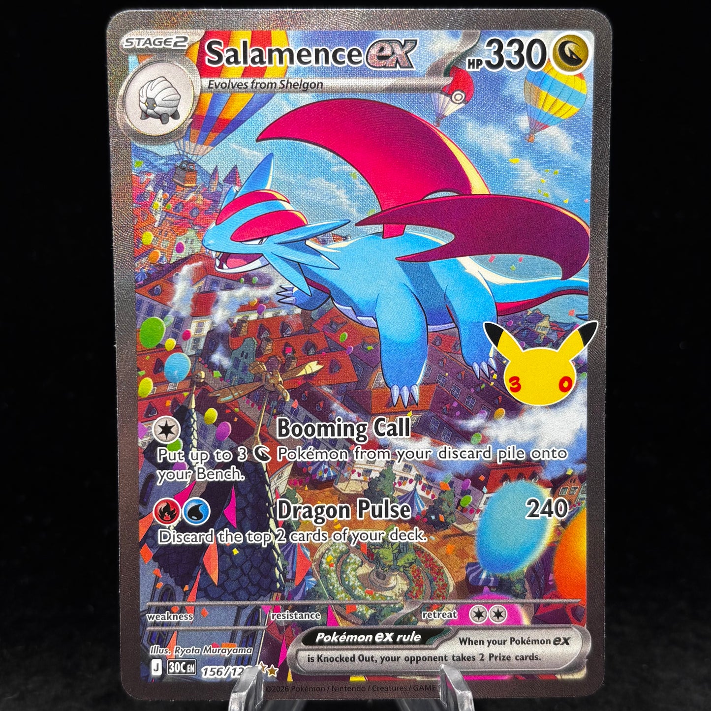 Salamence ex - 156/128 - ME: 30th Celebration Single Card