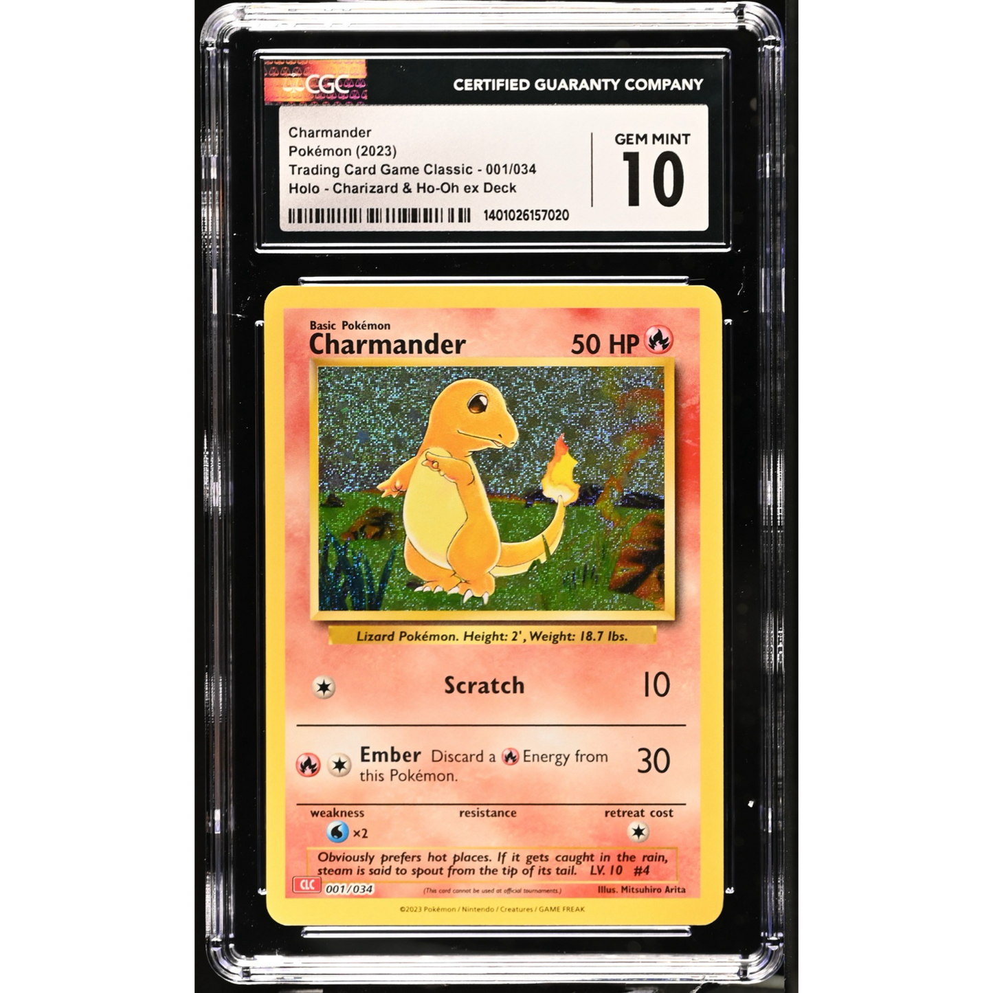 CGC 10 Charmander 2023 Trading Card Game Classic