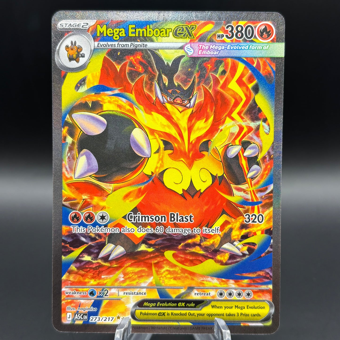 Mega Emboar ex - 273/217 - ME: Ascended Heroes Single Card