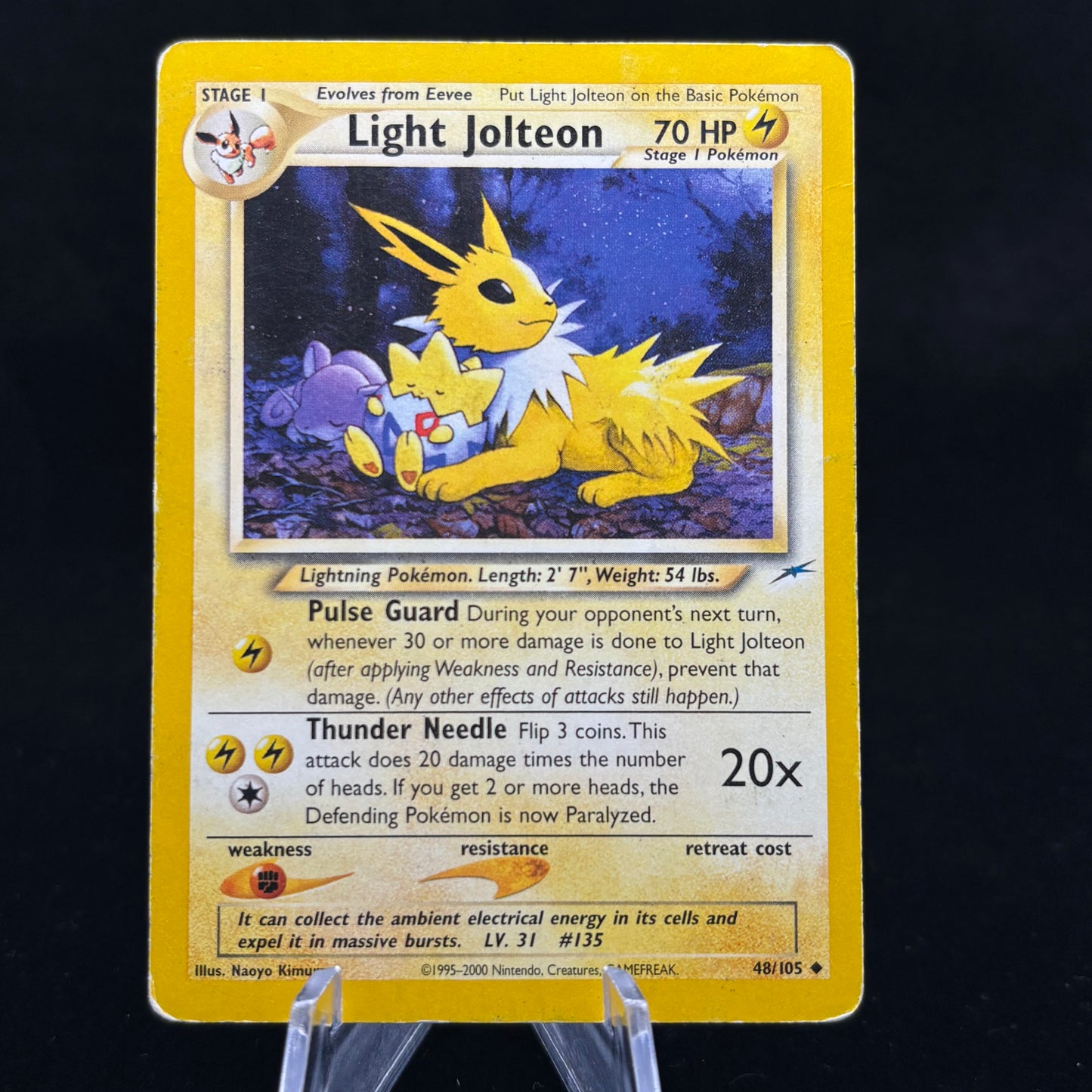 Light Jolteon - Neo Destiny (N4) *Unlimited Heavy Play* Single Card
