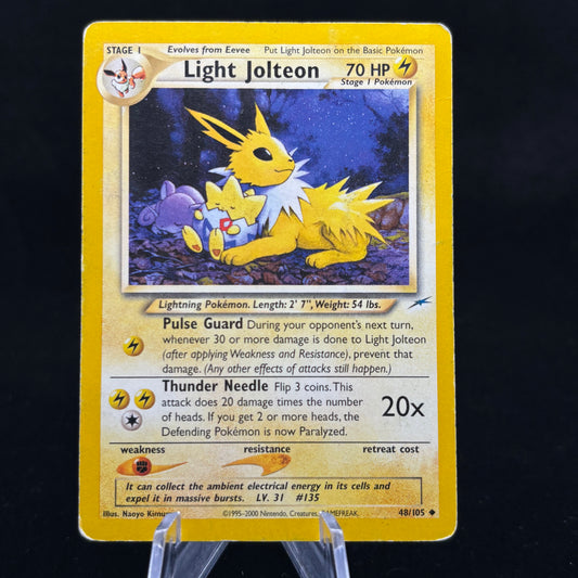 Light Jolteon - Neo Destiny (N4) *Unlimited Heavy Play* Single Card