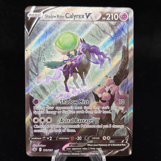 Shadow Rider Calyrex V (Alternate Full Art) - SWSH06: Chilling Reign Single Card