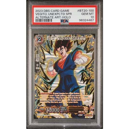 PSA 10 2023 Dragon Ball Vegitos Unexpected Separation BT20-100