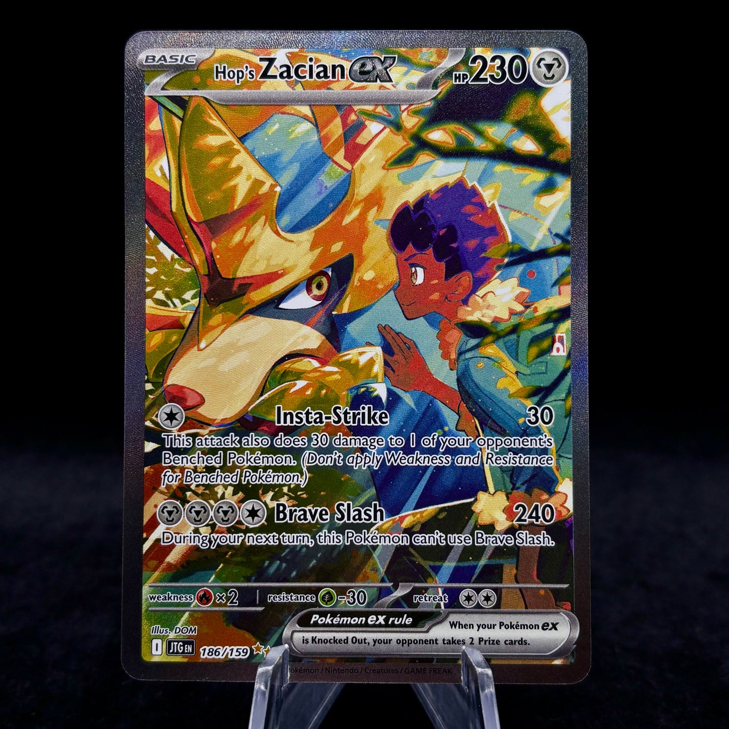 Hop's Zacian ex - 186/159 - SV09: Journey Together Single Card