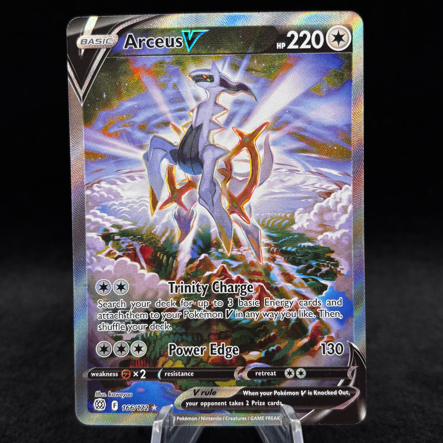 Arceus V (Alternate Full Art) - SWSH09: Brilliant Stars *Damaged* Single Card