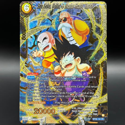 Son Goku, Krillin, & Master Roshi, Trinity - (BT30) Single Card