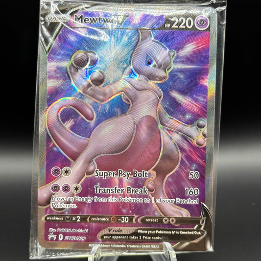 Mewtwo V - SWSH229 - SWSH: Sword & Shield *Sealed PR* Single Card