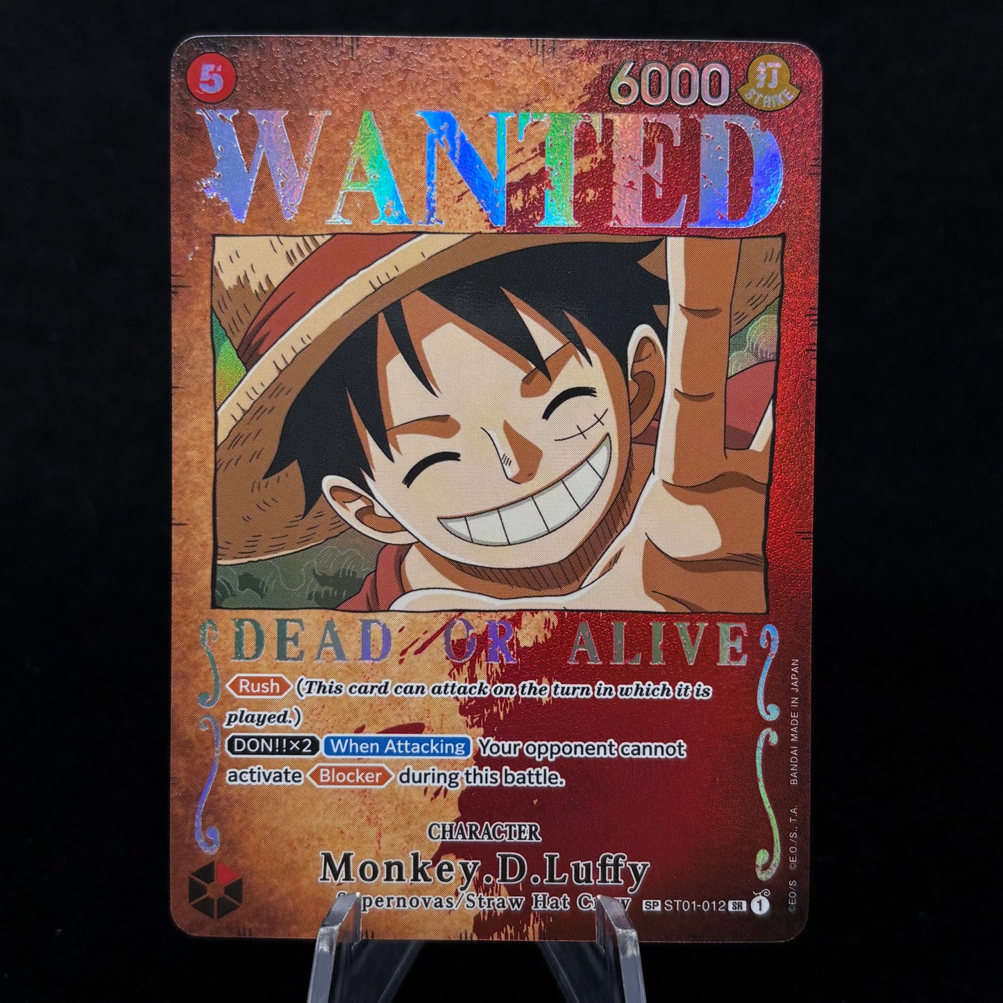 Monkey.D.Luffy (Wanted Poster) - Pillars of Strength (OP03) Single Card