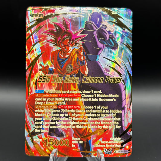 Son Goku // SSG Son Goku, Crimson Power (SLR) - Prismatic Clash Single Card