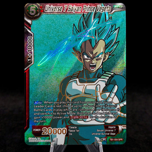 Universe 7 Saiyan Prince Vegeta (SPR) - Tournament of Power Single Card