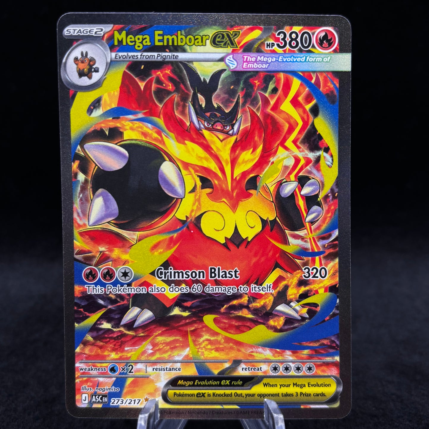 Mega Emboar ex - 273/217 - ME: Ascended Heroes Single Card