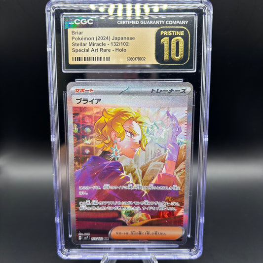 CGC PRISTINE 10 - 2024 POKEMON JPN STELLAR MIRACLE - BRIAR 132/102